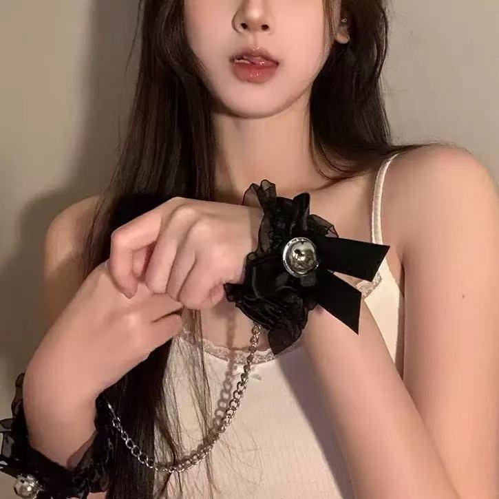 蕾丝手铐宽蕾丝2.8/窄蕾丝2，黑白