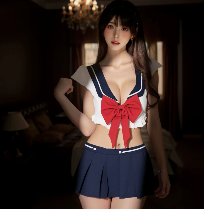 性感学院风超短裙制服純欲诱惑睡衣辣妹水手服4.png