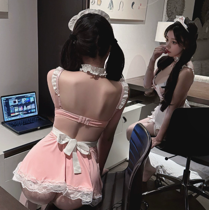 性感可爱女仆钢托聚拢火辣制服诱惑睡衣4.png