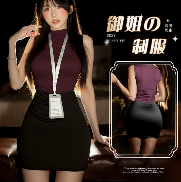 性感御姐风秘书制服套装ol纯欲修身包臀裙职业装4.png
