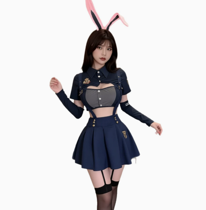 角色扮演朱迪兔子警官俏皮少女制服疯狂动物城套装2.png