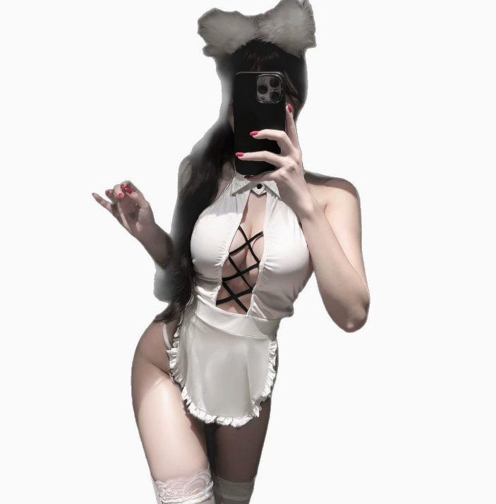 甜美女仆装诱惑露胸纯欲风制服诱惑床上免脱套装3.png