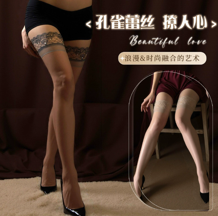 油亮长筒丝袜女性感大腿孔雀蕾丝花边薄透美腿过膝硅胶防滑5.png