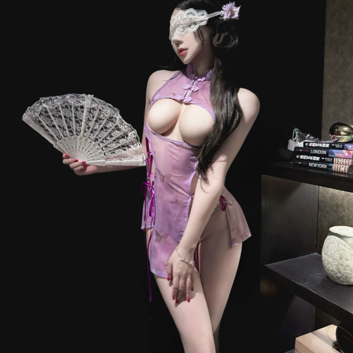 情趣内衣古风蝶梦露乳旗袍纯欲大码性感免脱调情战袍4.png