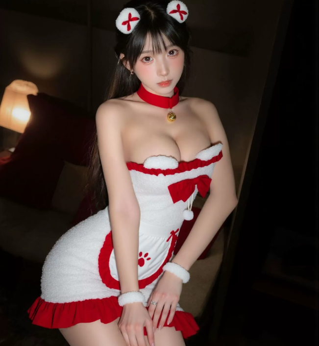情趣内衣小熊圣诞装诱惑可爱女仆装制服纯欲兔女郎包臀裙2.png